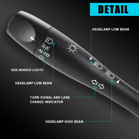 مفتاح إشارة الانعطاف متعدد الوظائف، 21994378 15840243 15913467، مفتاح إضاءة المصباح الأمامي متوافق مع Chevy Malibu 2004-2012، لPontiac G6 2005-2010 in Kuwait