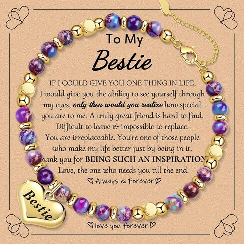 Valentines Day Gifts for Her Gold Beaded Bracelets Birthday Gifts for Girlfriend Granddaughter Daughter Mom Stocking Stuffers Mothers Day Christmas Gifts for Women Anniversary Thanksgiving Jewelry in Kuwait