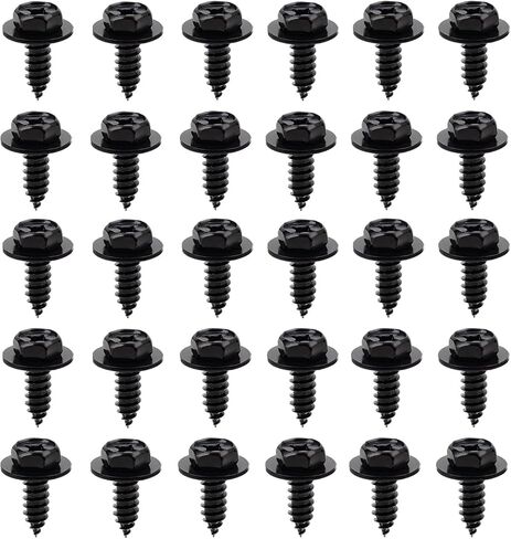 30 PCS Fender Liner Screw Bolt, 90159-60498 Hex Head Screw Bolts, Fender Bumper Bolts Retainers for Camry, Tundra Highlander, RAV4, Tacoma, ES, GS, Car Accessories in Saudi Arabia