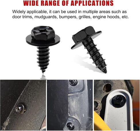 30 PCS Fender Liner Screw Bolt, 90159-60498 Hex Head Screw Bolts, Fender Bumper Bolts Retainers for Camry, Tundra Highlander, RAV4, Tacoma, ES, GS, Car Accessories in Saudi Arabia
