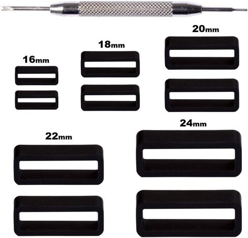 Rubber Silicone Curved Lug Watch band Strap 20mm Compatible with Rolex Watch - for Rolex Watch Bands in Saudi Arabia
