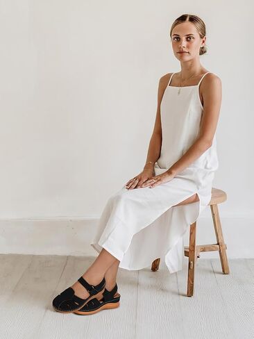 SWQZVT Women Comfortable Flat Sandals: Closed Toe Dressy Summer Sandal - Fisherman Hollow Out Walking Sandals in Saudi Arabia