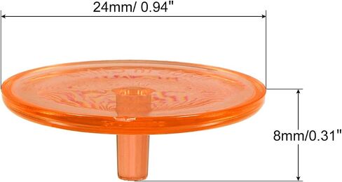 PATIKIL Golf Ball Marker, Transparent Flat Position Mark Places Marking Tool Golf Sport Accessory in Saudi Arabia