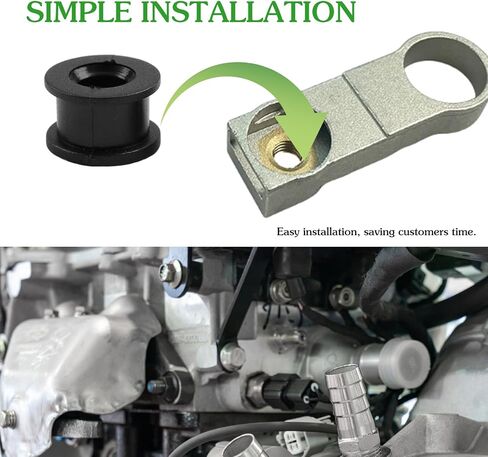 قطعتان من طقم إصلاح جلبة ناقل الحركة الأوتوماتيكي 09G321397A، قطع غيار استبدال إصلاح السيارات العالمية المقاومة للاهتراء باللون الأسود (0.43 * 0.71 بوصة، القطر الداخلي 0.39 بوصة) in Kuwait