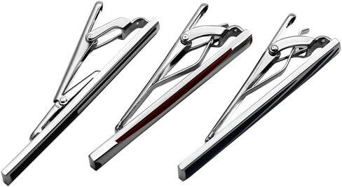 Unique Tie Clip For Men Set White Blue Red Tie Bars,Novelty Tie Clip Vine Pattern,Suitable For Wedding Valentine's Day Anniversary And Father's Day As a Gift in Saudi Arabia