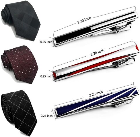 Unique Tie Clip For Men Set White Blue Red Tie Bars,Novelty Tie Clip Vine Pattern,Suitable For Wedding Valentine's Day Anniversary And Father's Day As a Gift in Saudi Arabia