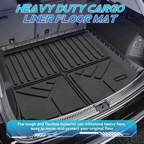 سجادات أرضية TadaMark وبطانة شحن مناسبة لسيارة BMW X5 2019 2020 2021 2022 2023 2024 طبق عميق أسود مناسب لجميع الأحوال الجوية 5 سجادات للركاب بطانة أرضية شديدة التحمل مقاومة للماء للسيارات - 4 قطع in Kuwait