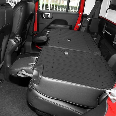 Custom for 2020-2024 2025 Jeep Gladiator JT Rear Seat Backrest Mats All Weather Protection TPE Accessories (Backrest Mats) in Saudi Arabia