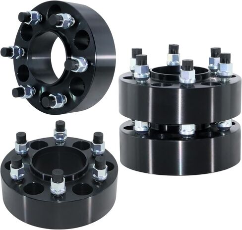 6x135 Wheel Spacers 2 inch Compatible with 2004-2014 F150 Expedition, 03-14 Lincoin Navigator Mark LT, M14x2.0 Thread 87.1mm Center Bore 2"(50mm) Thick 6 Lug Hub-Centric Wheel Adapters, 4Pcs in Kuwait