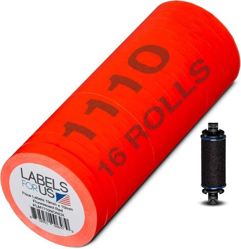 Monarch 1110 Compatible Labels - White - 17,000 Labels - 16 Rolls - Labels for Us in Saudi Arabia