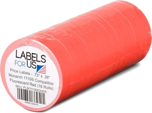 Monarch 1110 Compatible Labels - White - 17,000 Labels - 16 Rolls - Labels for Us in Saudi Arabia