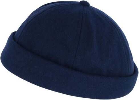 Men's Rolled Cuff Fisherman Wool Winter Cap in Saudi Arabia