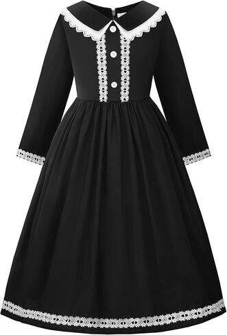 فستان أسود من ReliBeauty بأكمام طويلة لأزياء الهالوين العائلية 8/140 in Kuwait