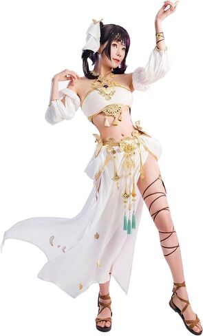 زي تنكري نسائي من miccostumes فستان طويل للراقصة مع مشابك شعر in Kuwait