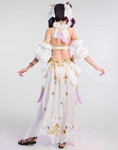 زي تنكري نسائي من miccostumes فستان طويل للراقصة مع مشابك شعر in Kuwait