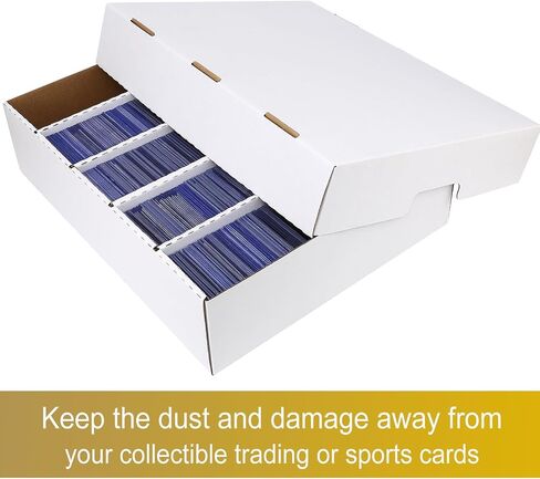 Trading Card Storage Box, 3900-Count Sports Card Boxes Card Sorting Tray Cases Card, Collection Box for Topps Football Basketball Cards,Collectors Card Organizer Box for MTG TCG Cards (4pack yellow) in Saudi Arabia