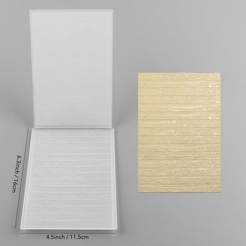 Briartw 3D Embossing Folder for Card Making,Flower Clear Plastic Texture Fades Embossing Folder Template for Scrapbooking and Other Paper Craft Album Stamps DIY Decoration, 6.3x4.5inch/16x11.5cm in Kuwait