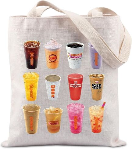 Lywjyb Birdgot Coffee Junkie Tote Bag Coffee Lover Gift Donuts Lover Gift Coffee Donut Junkie gift in Saudi Arabia