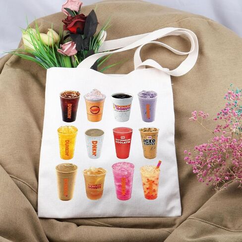 Lywjyb Birdgot Coffee Junkie Tote Bag Coffee Lover Gift Donuts Lover Gift Coffee Donut Junkie gift in Saudi Arabia