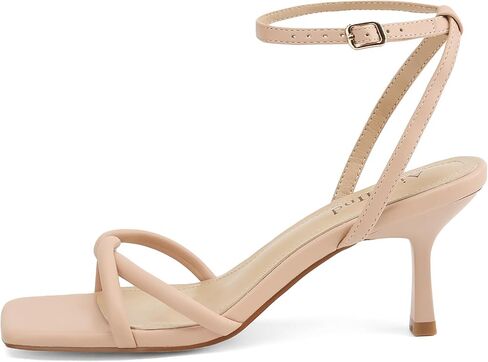 AIUNIIND Women's Kitten Low Heel Sandals, Strappy Square Open Toe 2.5 inch | Adjustable Ankle Strap, Comfortable All Day, for Summer, Going out, Dress, Party, Prom, Wedding Guest Occasions in Saudi Arabia