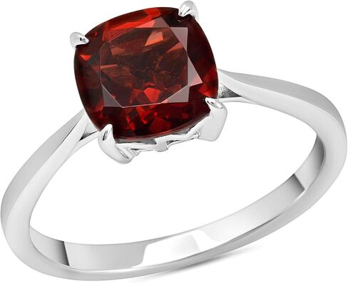 3 CT Birthstone Rings for Women – 925 Sterling Silver with 4-Prong Setting – 8 mm Solitaire Gemstone Engagement Ring Size 7 by Nicole Miller Fine Jewelry in Saudi Arabia