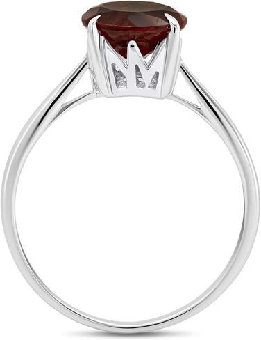 3 CT Birthstone Rings for Women – 925 Sterling Silver with 4-Prong Setting – 8 mm Solitaire Gemstone Engagement Ring Size 7 by Nicole Miller Fine Jewelry in Saudi Arabia