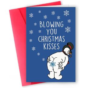 Funny Killer Christmas Card for Friends,Humorous Holiday Christmas Gifts for Him Her,Humor Xmas Gift Idea for Women Men,Merry Christmas Card in Kuwait