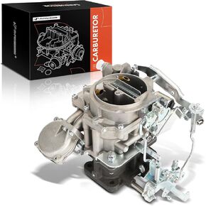 A-Premium 2 Barrel Carburetor Compatible with Toyota Land Cruiser 1969-1987, 2.4L 3.4L 3.9L 4.2L, Replace# 2110035520, Mechanical Choke