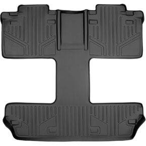 SMARTLINER Custom Fit Floor Mats 2nd and 3rd Row Liner Black for 2011-2019 Toyota Sienna 7 Passenger Model Only