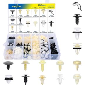 OAUTOO 170pcs for Ford Lincoln Mercury Door Interior Trim Panel Retainer Clips Assortment