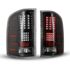 WOLFSTORM LED Tail Lights Fit for 2007-2013 Chevy Silverado 1500 and Fit 2007-2014 GMC Sierra, 07-14 Chevy Silverado 2500HD/3500HD Tail Lights,Clear Lens