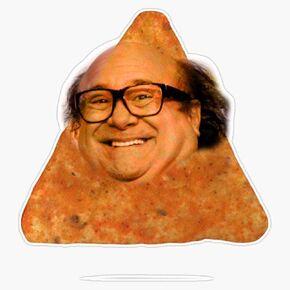 Danny Dorito Meme Decal Bumper Sticker Full Color Decal 5" Size