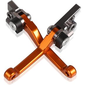 Dirt Bike Brake Clutch Levers Set for 450 EXCR EXCF EXC Rally REP SMR SX SXF SXR XCF XCW XCRW 500 EXCF XCW EXC TM MX 85 125 250 300 TM MXF 250 450 530 Orange