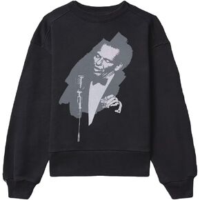 Frank Sinatra Unisex-Adult Chalk Singing Sweatshirt