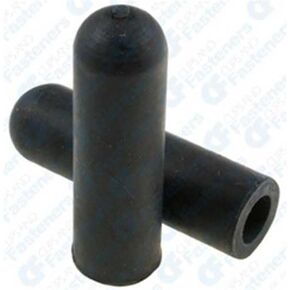 25 Rubber Vacuum Caps Black For 1/4" Diameter 1-1/4"