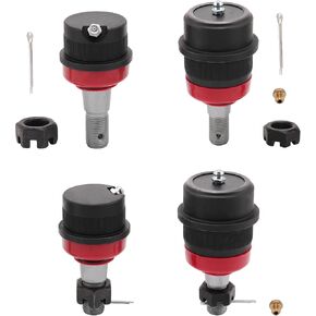 Set of 4 Upgrade Heavy Duty Ball Joints Compatible with 2007-2018 Jeep Wrangler, 2 Upper & 2 Lower