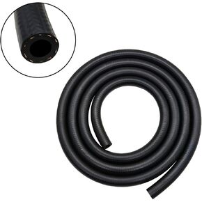YSIL 3/8"(10mm) ID×2/3"(17mm) OD 6.6FT NBR Fuel Line Transmission Hose Push on Lock Hose Tube for Fuel Oil Gas Systems Engines Black