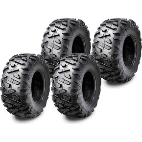 WANDA Full Set ATV tires 25x10-12 6PR Bighorn style fit 13-19 Kubota RTV X900 X1100C X1120D