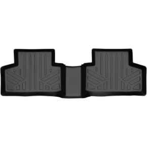 SMARTLINER All Weather Custom Fit Floor Mats 2nd Row Liner Black for 2020-2021 Mercedes-Benz GLB Class 5 Passenger Models