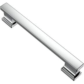 Alzassbg 10 Pack Brushed Black Nickel Cabinet Pulls, 5 Inch(128mm) Hole Centers Cabinet Handles Kitchen Hardware for Cabinets and Drawers AL3061BBN