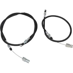 Left & Right Rear Brake Cable For Kawasaki Mule 2500 2510 2520 3010 2020 4000 4010 KAF620 KAF620C KAF950A KAF620A KAF620B Replace 54005-1201 54005-1202 Rear Brake Cable Set