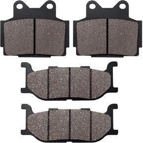 Cyleto Front & Rear Brake Pads for YAMAHA XJ600 XJ600S DIVERSION SECA II 1991 1992 1993 1994 1995 1996 1997 / XJ600N 1995 1996 1997