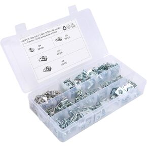 stainless steel screw clips U‑Type Clips Spire Clip U Nuts Chimn 160Pcs U‑Clips Chimney Nut 304 Stainless Steel Fastener M4 M5 M6 M8 for Motorcycle Car