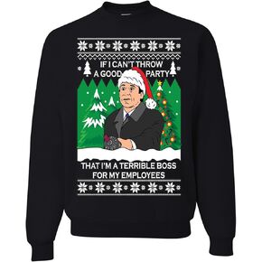 wild custom apparel I Declare Christmas The Office Ugly Christmas Crewneck Sweatshirt