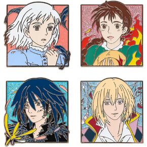 Sophie Howl Anime Enamel Pins for Backpacks - Howls Badge Brooch Clothing Accessories Cosplay Props - Cute Gifts for Women Men Fans