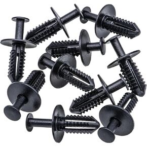 Rexka 10pcs Fender Liner Wheelhouse Liner Splash Shield Under Cover Bumper Cover Rivet Push Type Retainer Clip Fasteners for Mercedes Benz 124-990-04-92 C, CLK, CLS, E, M and R Class 1249900492