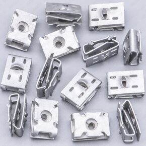 Rexka 15pcs Fender Liner Splash Shield U Nut Clip N-909-591-01 Compatible with Volkswagen Audi A3 A6 A7 Beetle CC Eos Golf GTI Jetta Passat Tiguan