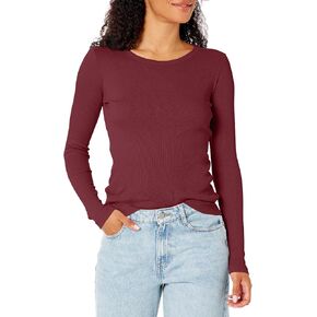 Velvet by Graham & Spencer Women's Bayler Cotton Slub Long Sleeve T-Shirt