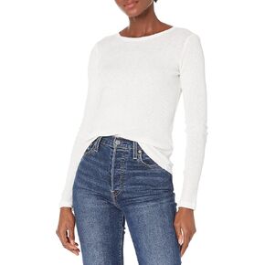 Velvet by Graham & Spencer Women's Bayler Cotton Slub Long Sleeve T-Shirt in Kuwait