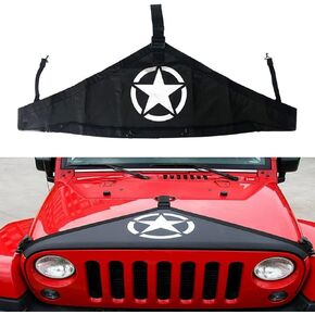 Front Hood Bra Cover Protector for 2018-2021 Jeep Wrangler JL JLU, Engine Hood Bra Front Protector Hood Cover Exterior Accessories
